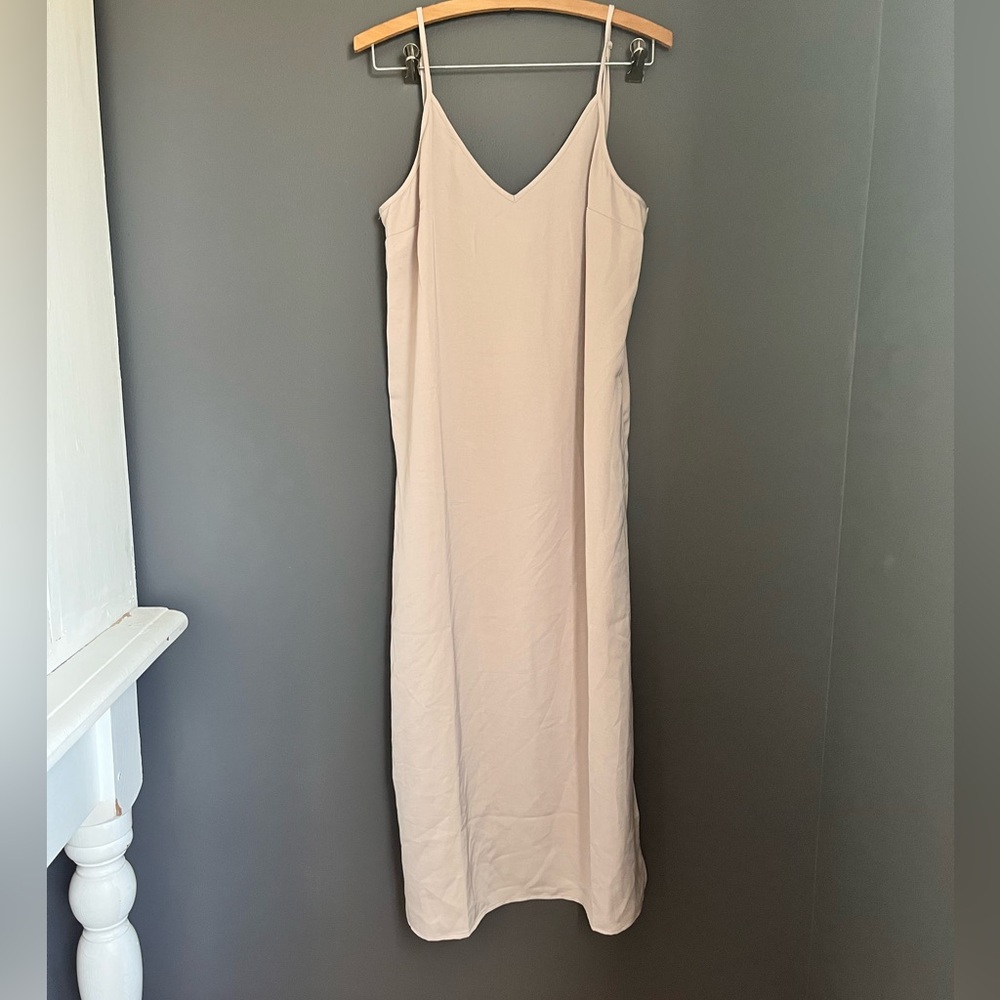 A New Day Cream Slip Midi Dress for Cocktail